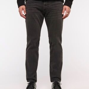 Abercrombie & Fitch Men's Dark Gray Slim Jeans